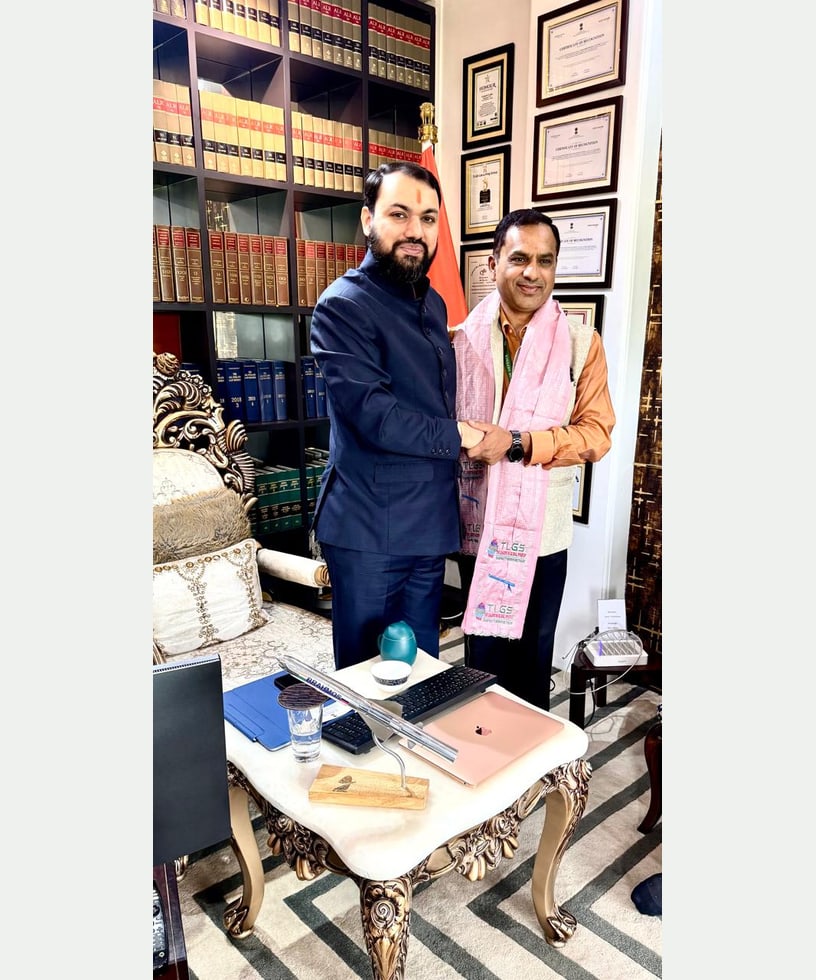 Dr. Ravindra Singh with Dr. Karan Garg during the recorded interaction