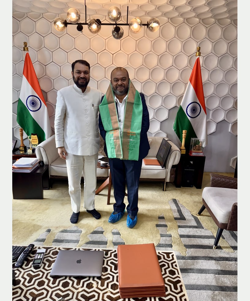 Mr. Prabuddha Sen with Dr. Karan Garg during the recorded interaction