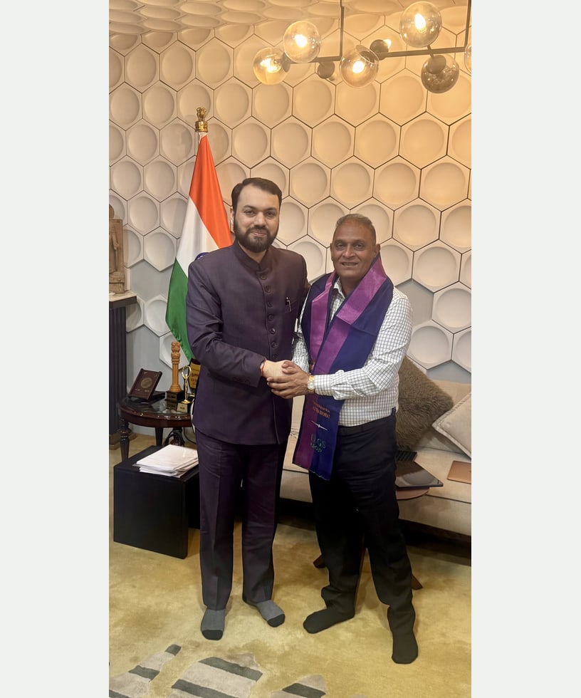 Dr. Bhanwar Lal Meena, IPS with Dr. Karan Garg during the recorded interaction
