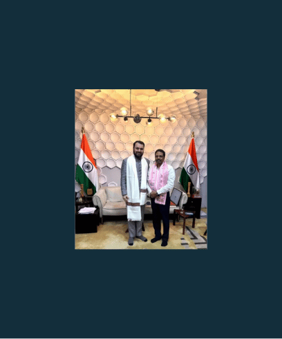 Shri Satyabrata Sahoo, IAS with Dr. Karan Garg during a TLGS interaction